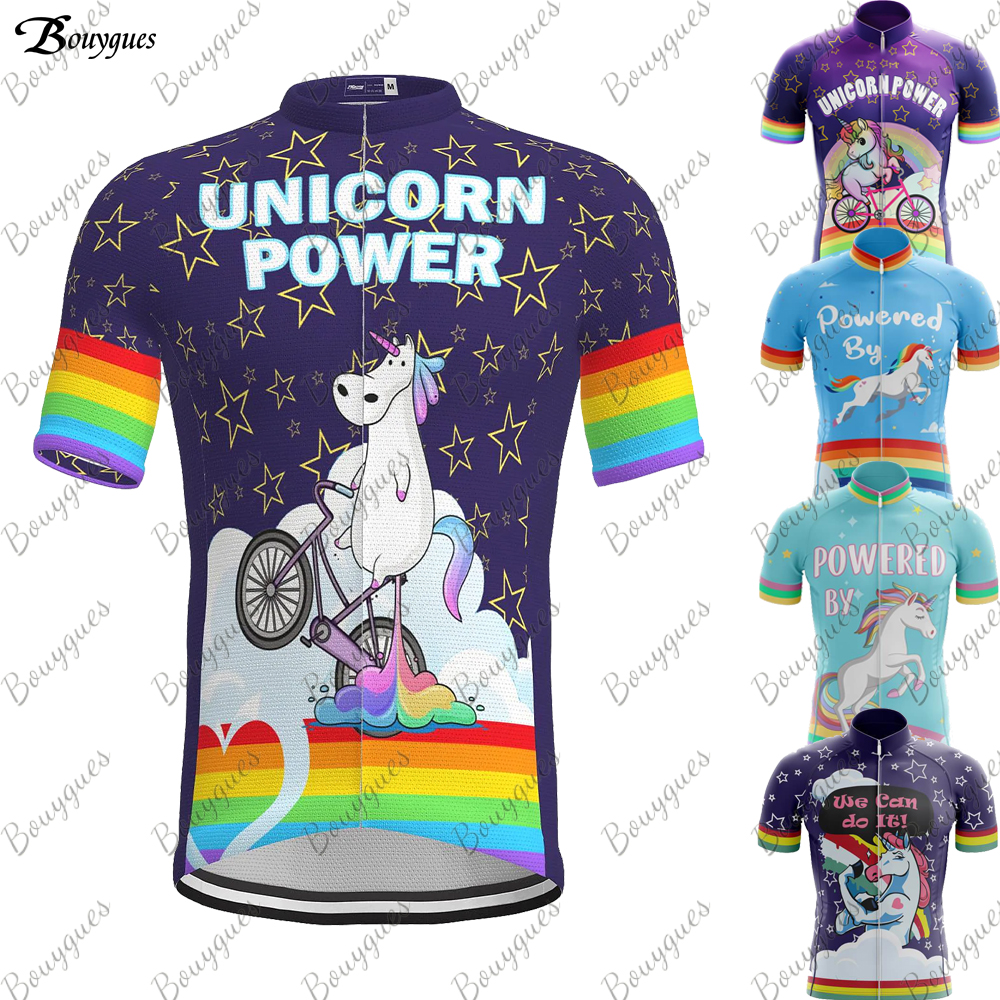 Mountain Biking Outfit - New Unicorn Cycling Jersey Men MTB