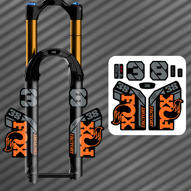 Mountain Biking Apparel - ENDURO Front Fork Stickers For MTB