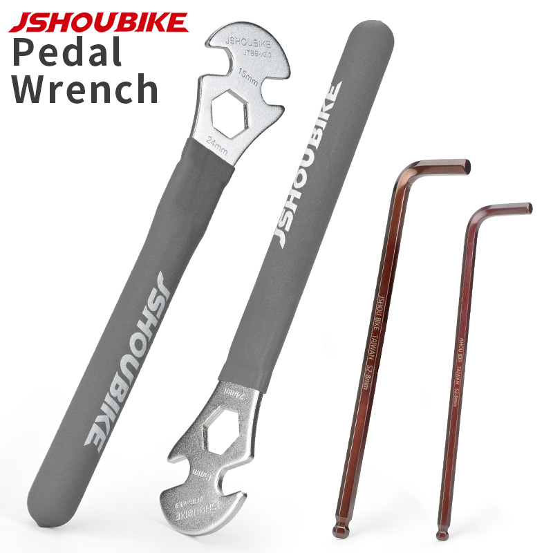 Mountain Biking Apparel - JSHOUBIKE 6/8/15mm bicycle pedal wrench Allen