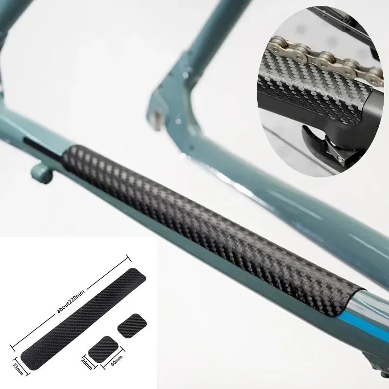 Chainstay Protector Wrap - Bicycle Chain Protector Black Cycling Frame
