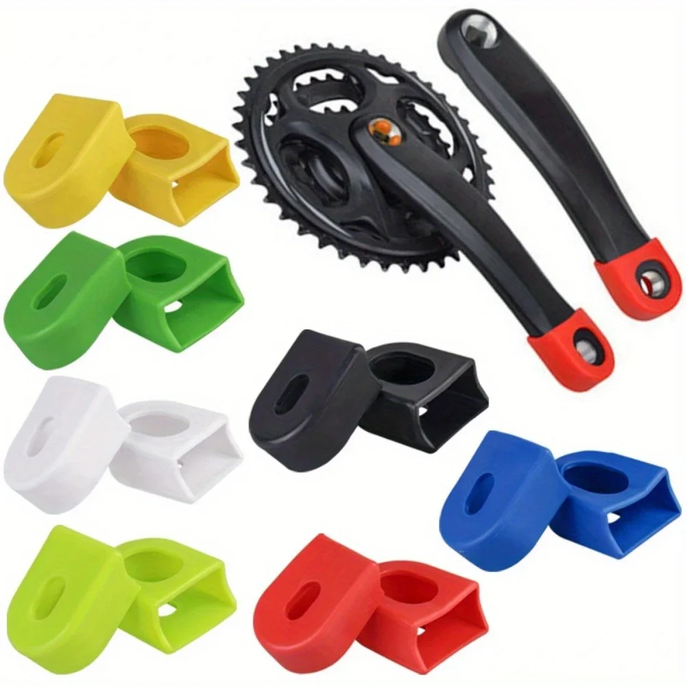 Mountain Biking Apparel - Bicycle Silicone Crank Cover Protector Silicone