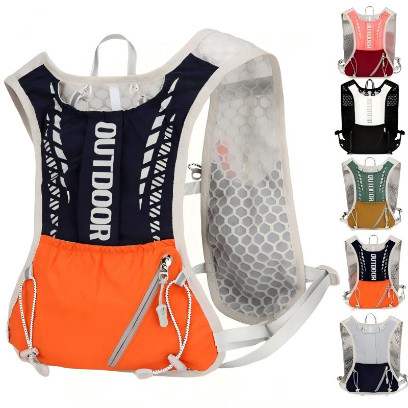 Mountain Biking Rucksack - Reflective Running Hydration Vest,Ultralight Backpack for