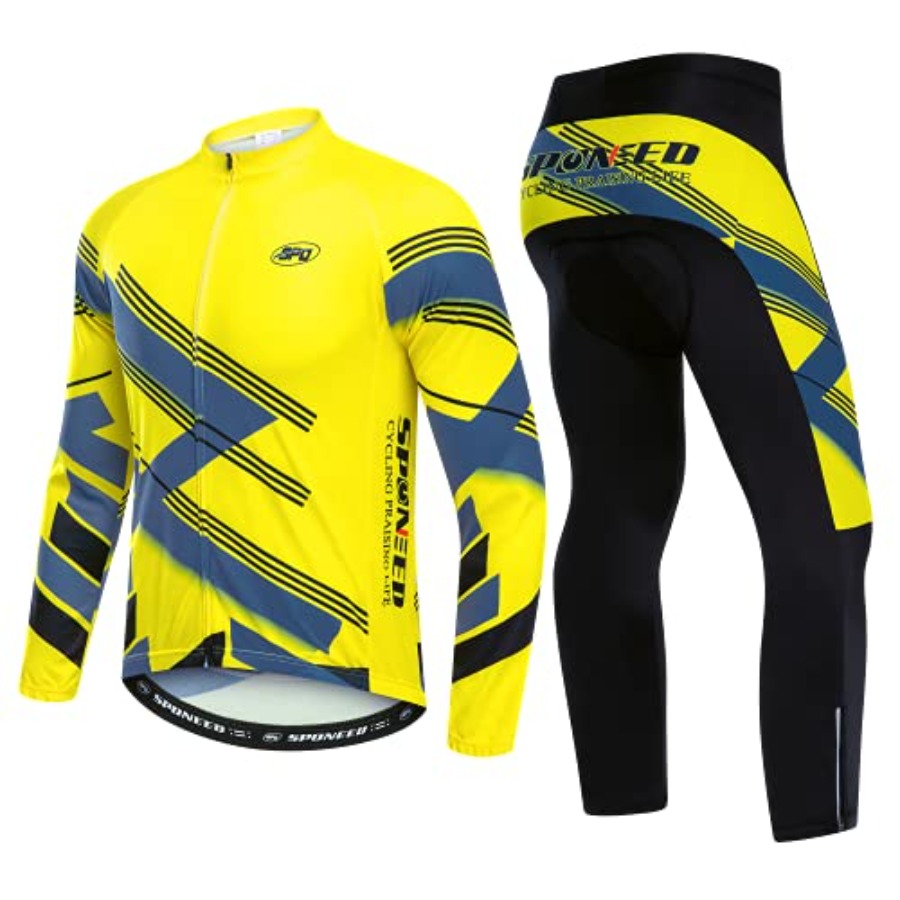 Mountain Biking Outfit - sponeed Cycling Clothes for Men Long