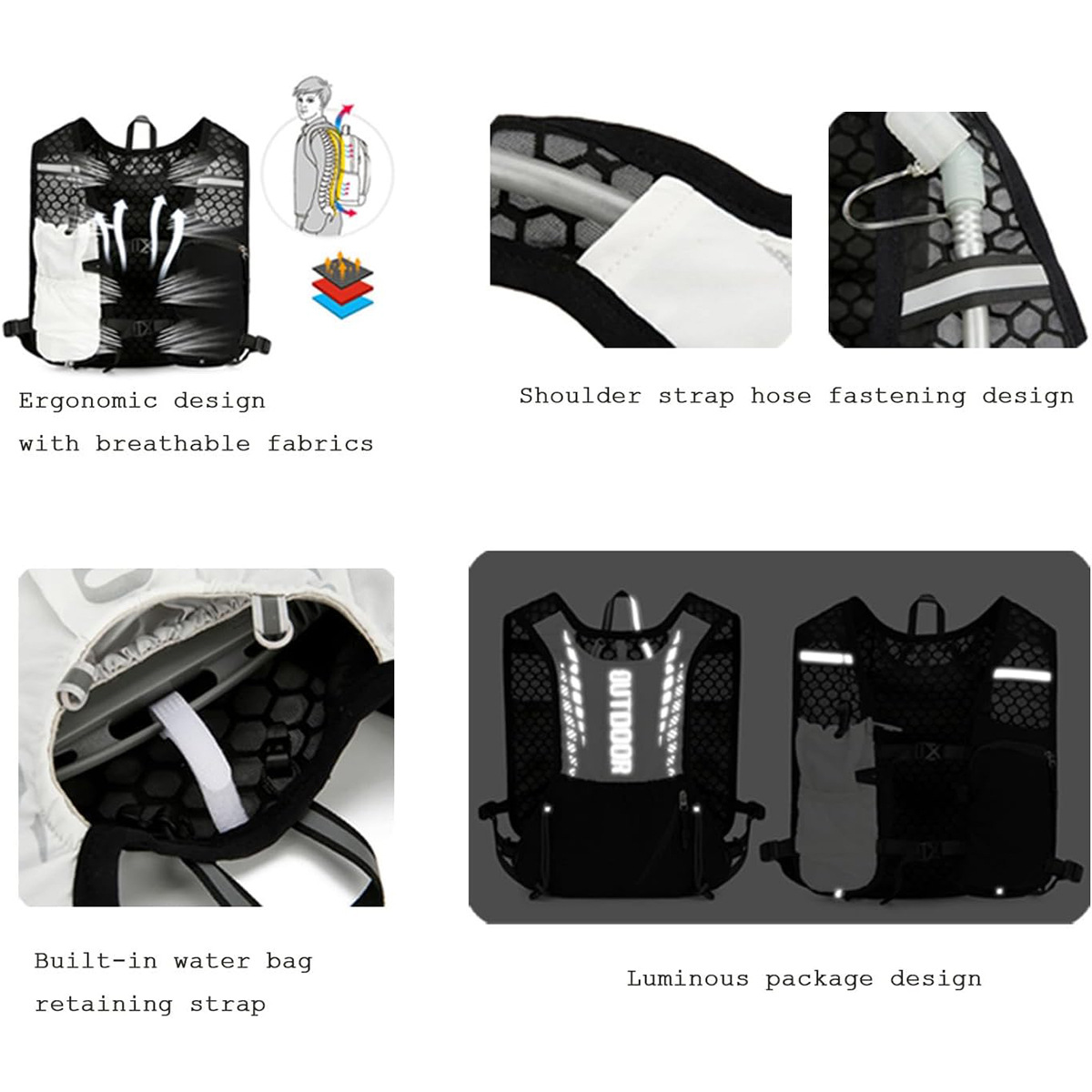 Reflective Running Hydration V - Mountain Biking Rucksack recensie en prijs