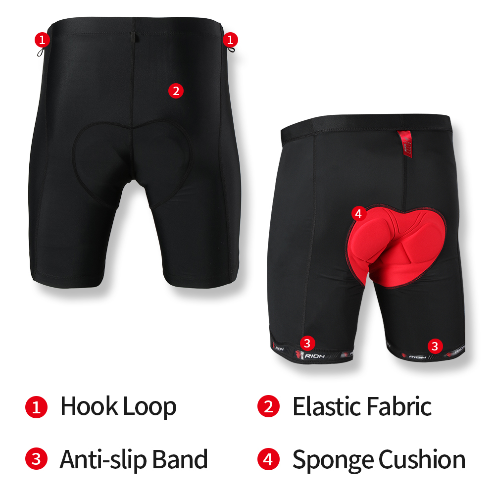 RION Men's Cycling Shorts Deta - Mountain Biking Outfit recensie en prijs